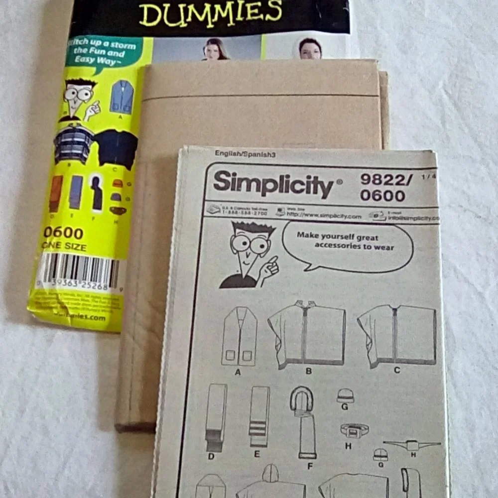 Vintage Simplicity 0600 Fleece Accessories